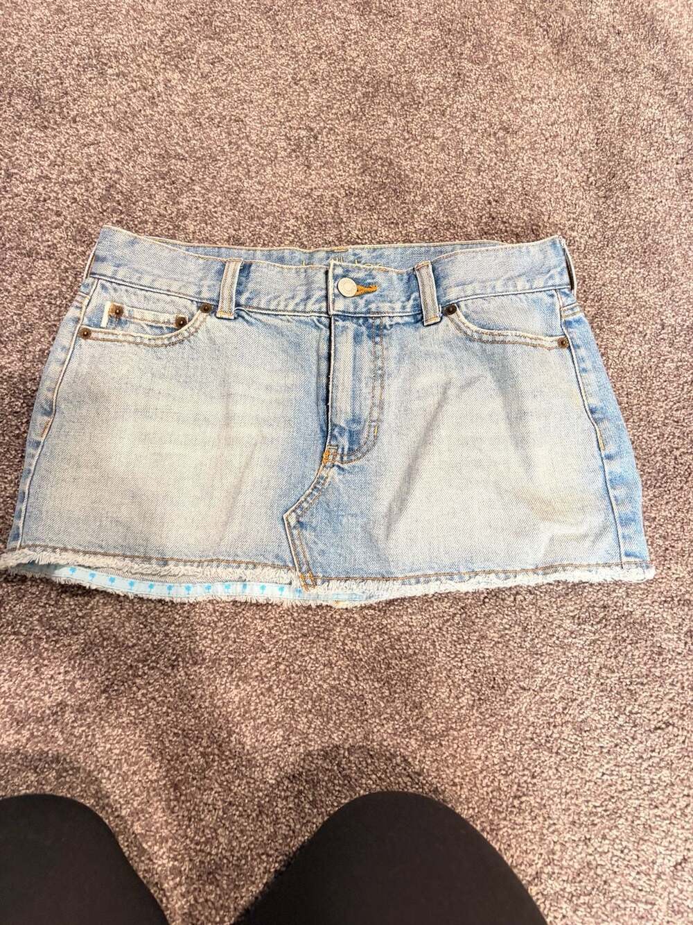 Hollister Y2K Vintage Denim Mini Skirt